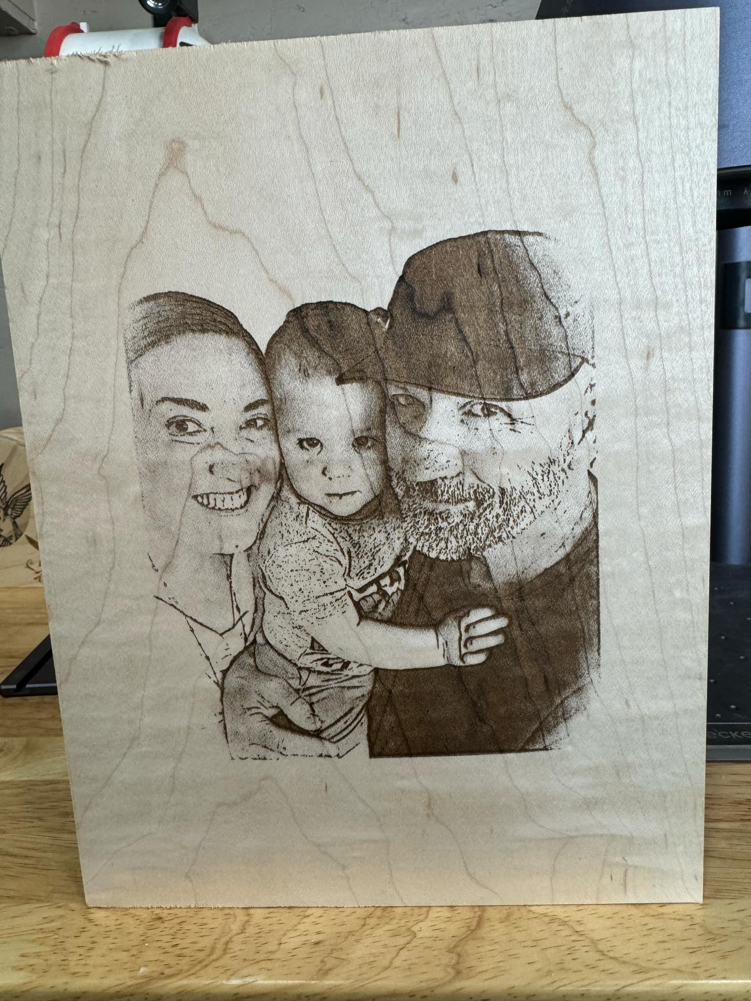 Laser engraved item
