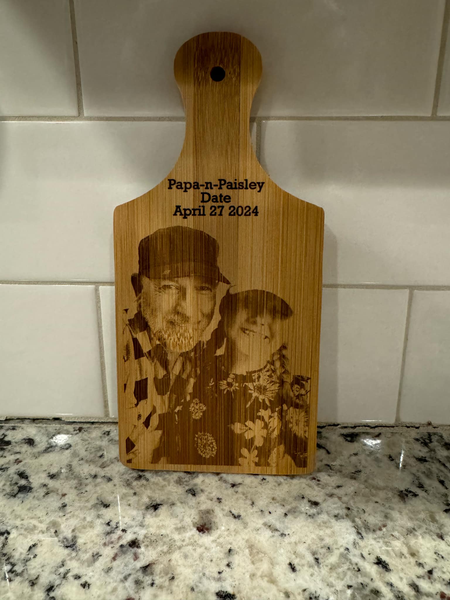 Laser engraved item