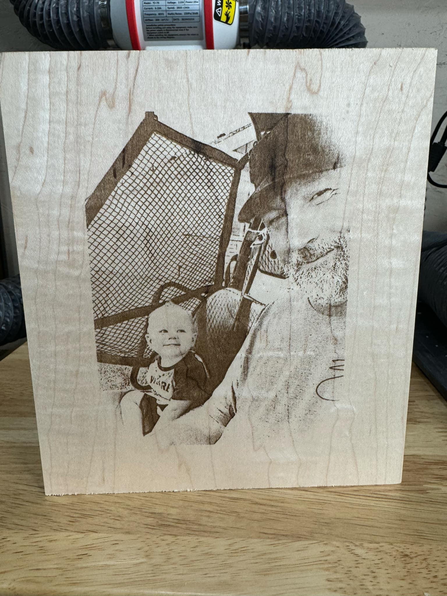 Laser engraved item